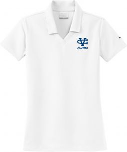 Ladies Nike Dri-Fit Micro Pique Polo, White